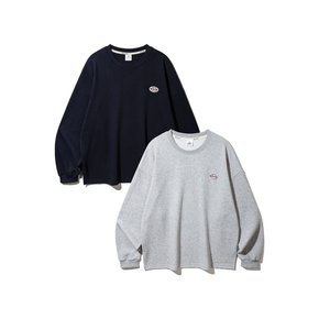 [2PACK] 앨빈클로 와펜 오버핏 긴팔티셔츠 2종 패키지