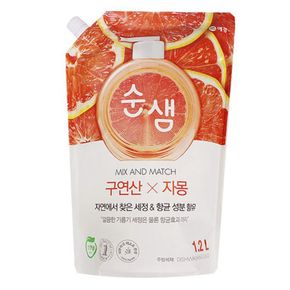 순샘 주방 세제 기름 식기 그릇 액상 세제 1.2L[33732038]