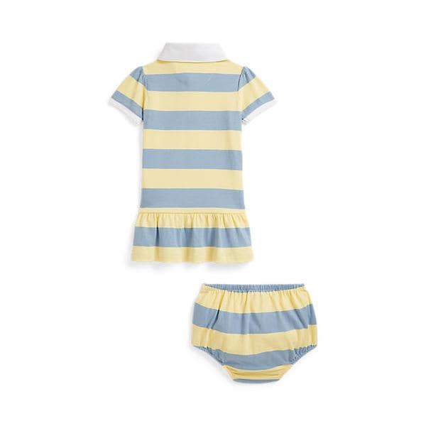 랄프 로렌 베이비 여아 스트라이프 럭비 드레스 앤 블루머(CWPODRSF3D20731700)