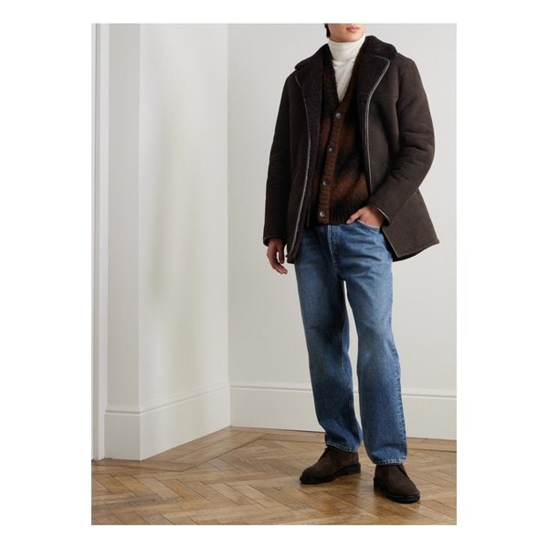 미스터 피 시어링 코트 브라운 1647597344428762