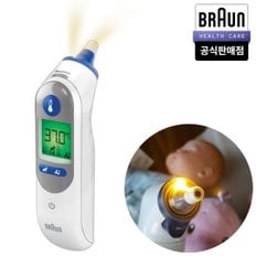 BRAUN 브라운 고막 체온계 irt 6525 ko 필터21개+건전지2개 포함 아기 귀 비접촉