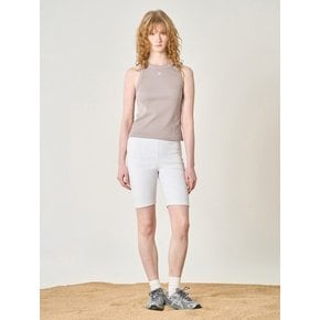 Biker Shorts_White Melange