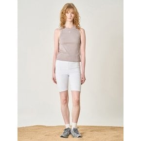 Biker Shorts_White Melange