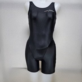 (특가상품)여성 일반 U-BACK 3부 반신 실내수영복(A4SL1PL11)BLK