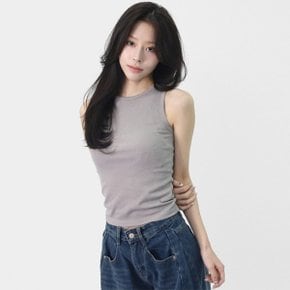 여자 여름 데일리 민소매 슬림핏 골지 스판 나시 슬리브...