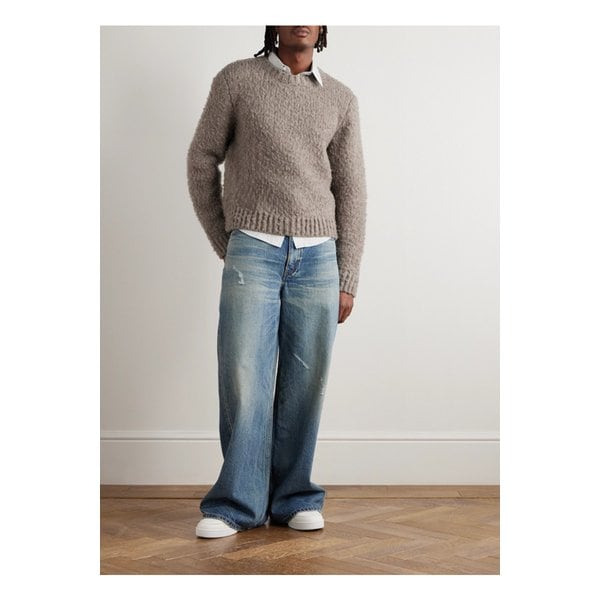 브러시드 울 야크 혼방 스웨터 브라운 46376663162912314