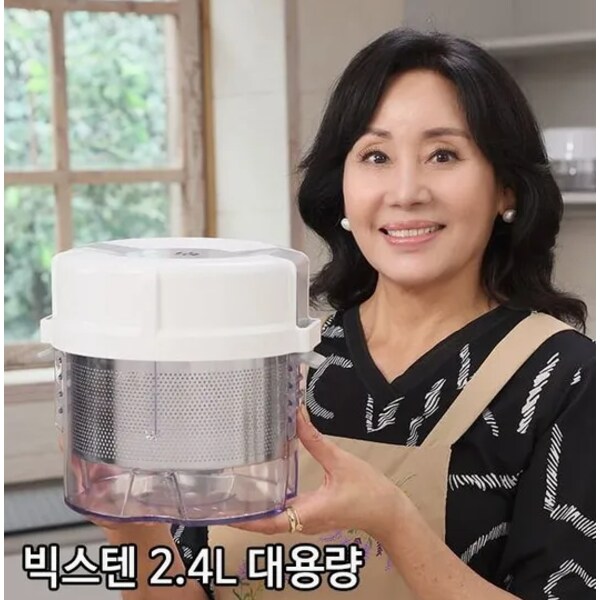 홍여진의 하이로 대용량 빅스텐 2.4 리터 매직 짤순이 (유청분리기 미포함)