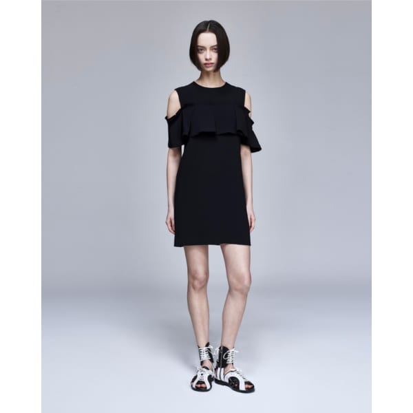 [파주점] [송지오우먼]어시메트릭 폴드 원피스 블랙 WH2OP307BK