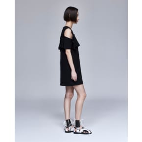 [파주점] [송지오우먼]어시메트릭 폴드 원피스 블랙 WH2OP307BK