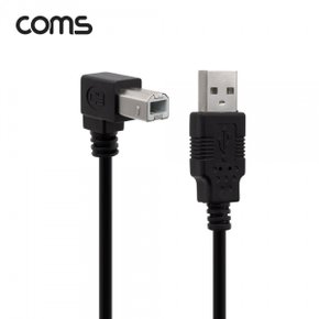 TB120 Coms USB 2.0케이블USB A to USB B하향꺾임1.5M