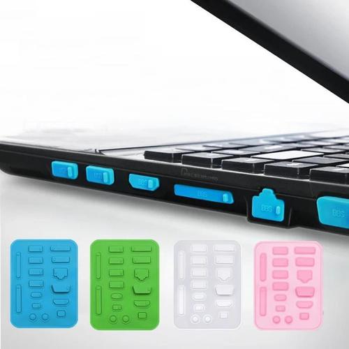 플러그 투명 10pcs PC 노트북 커버 방진 USB 먼지 컴퓨터 포트 이물 마개 실리콘(1)