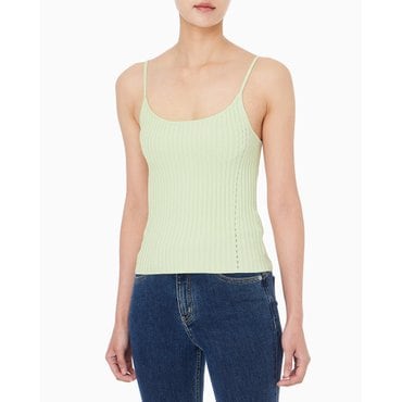 Calvin Klein Jeans 여성 리퀴드 샤인 탱크 탑 (47C306G)