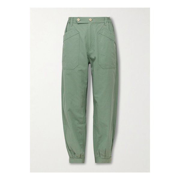 캐롤 테이퍼드 코튼 개버딘 카고 팬츠 그린 46376663162858738