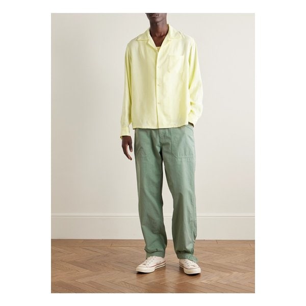 캐롤 테이퍼드 코튼 개버딘 카고 팬츠 그린 46376663162858738