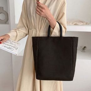 깔끔한 무지 에코백 스퀘어 서류가방 데일리백