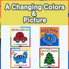 [작가 Roger Priddy] A Changing Colors & Picture 4종 보드북 Set : Car, Fishy, Dinosaur, Christmas