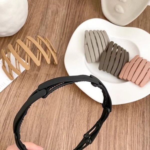 접이식 헤어밴드 폴딩 머리띠 넓은 반다나 귀안아픈 터번 반다나