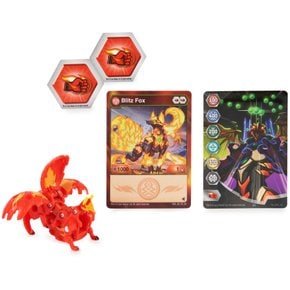 Bakugan Evolutions, Blitz Fox(빨간색) Bakugan 및 트레이딩 카드