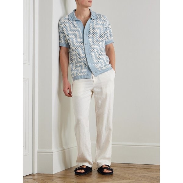 프레스코볼 카리오카 핀토 크로셰 코튼 셔츠 46376663163008333
