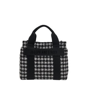 Stacey Daytrip Houndstooth Tote S Black