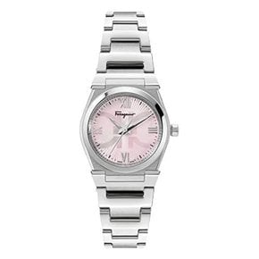 VEGA Quartz 28MM Watch SFYG00421 [] [살바토레 페라가모] 시계 베가 핑크 다이얼 스테인레스