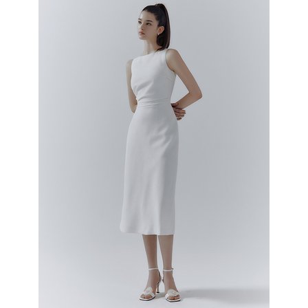 이바나헬싱키 Arma boat neck long dress (2colors)
