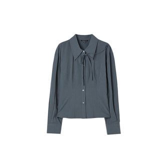 LAP 슬림핏 끈 블라우스 AQ4WBA60