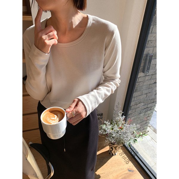 포근텐션 U넥 피치기모티_ASH BEIGE