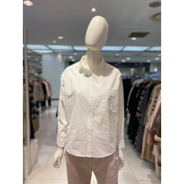 파프리카 자수 원포켓 트임 셔츠/NK1SH217