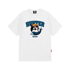 HUNTER CAT GRAPHIC 티셔츠 - 화이트