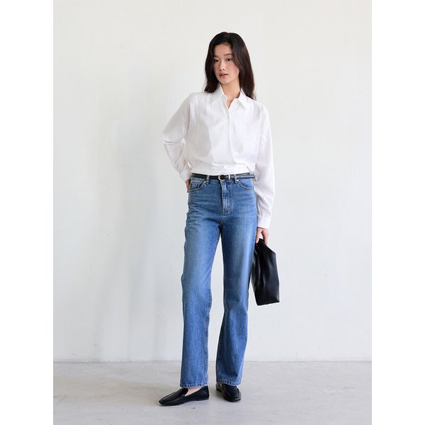 Modern Straight-Leg Denim (Deep Blue)