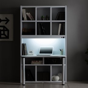 로엘 120cm 5단 USB+LED램프 책상