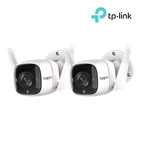 TC65 2팩 실외용 CCTV WiFi 적외선 카메라 2세트 홈캠