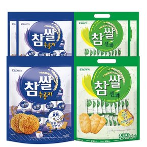 크라운제과 참쌀 대용량 2종 6개(선과253g x3 + 누룽지216g x3)/쌀과자