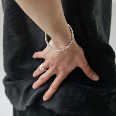 베흐트 [925 silver] Huit.silver.91 / bun bangle bracelet (81064)