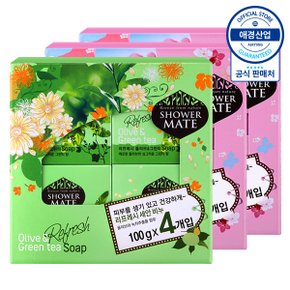 [애경] 샤워메이트 비누 100g 4입 x3개
