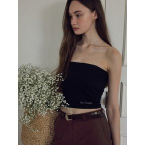 Lace tube top_Black(O25-TP08)