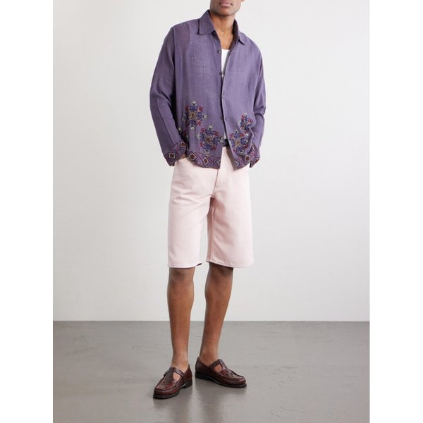 카틱 리서치 비즈 장식 자수 코튼 셔츠 46376663162975553