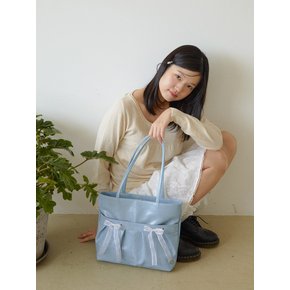 Easy ribbon bag_vintage blue