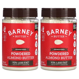  Barney Butter 땅콩 버터 파우더 226g 2팩 Powdered Almond Butter