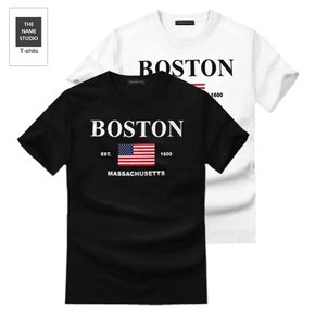 유니크한 반팔티 보스톤 M~5XL 빅사이즈 티셔츠