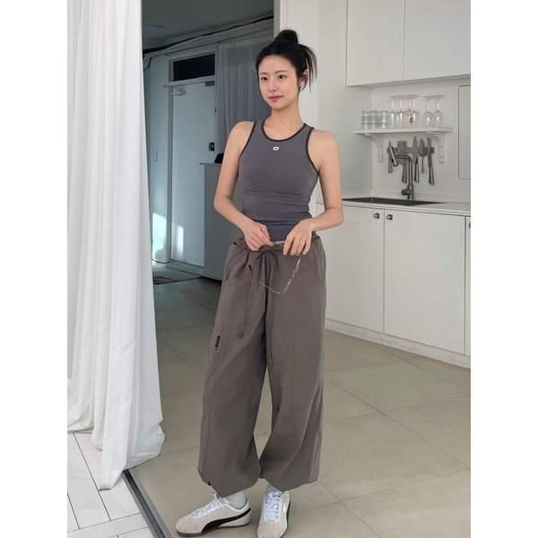 [채랑 PICK][2차리오더] 나일론세트 우븐 카고팬츠(9BO3001Y)