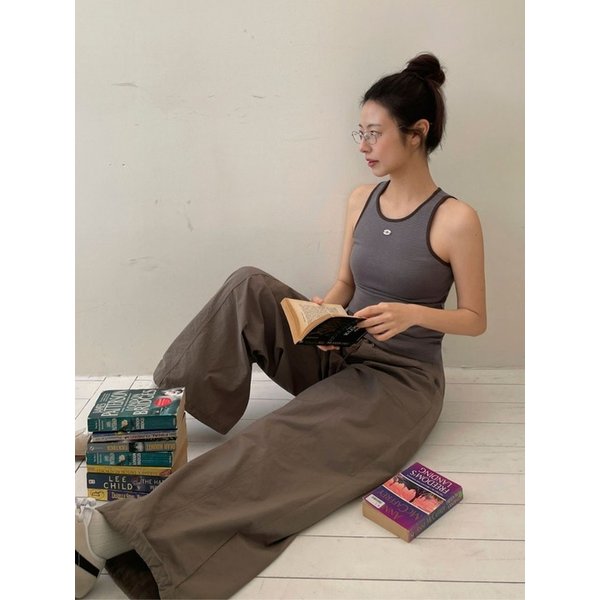 [채랑 PICK][2차리오더] 나일론세트 우븐 카고팬츠(9BO3001Y)