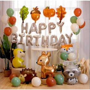 35cm 알파벳 호일 풍선 실버 U 생일이벤트 문자풍선 16인치