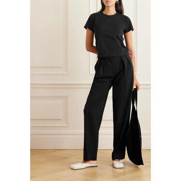 리셋 마고 코튼 저지 티셔츠 블랙 1647597320513649