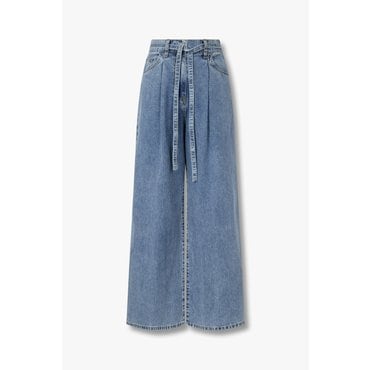 GCUT [지컷25S/S]원 턱 벨티드 백 밴딩 데님 팬츠(7255255103)