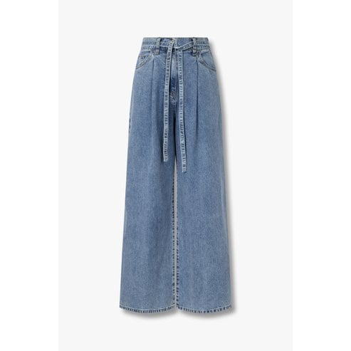 GCUT [지컷25S/S]원 턱 벨티드 백 밴딩 데님 팬츠(7255255103)