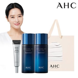 AHC 남성 베스트 토너 150ml+로션 150ml+아이크림 35ml+쇼핑백