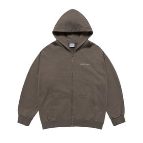 BASIC BIO WASHING HOODIE ZIP UP UP COCOA 베이직BIO 집업 코코아