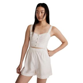 4827203 Madewell Modular Sleeveless Romper in 100% Linen